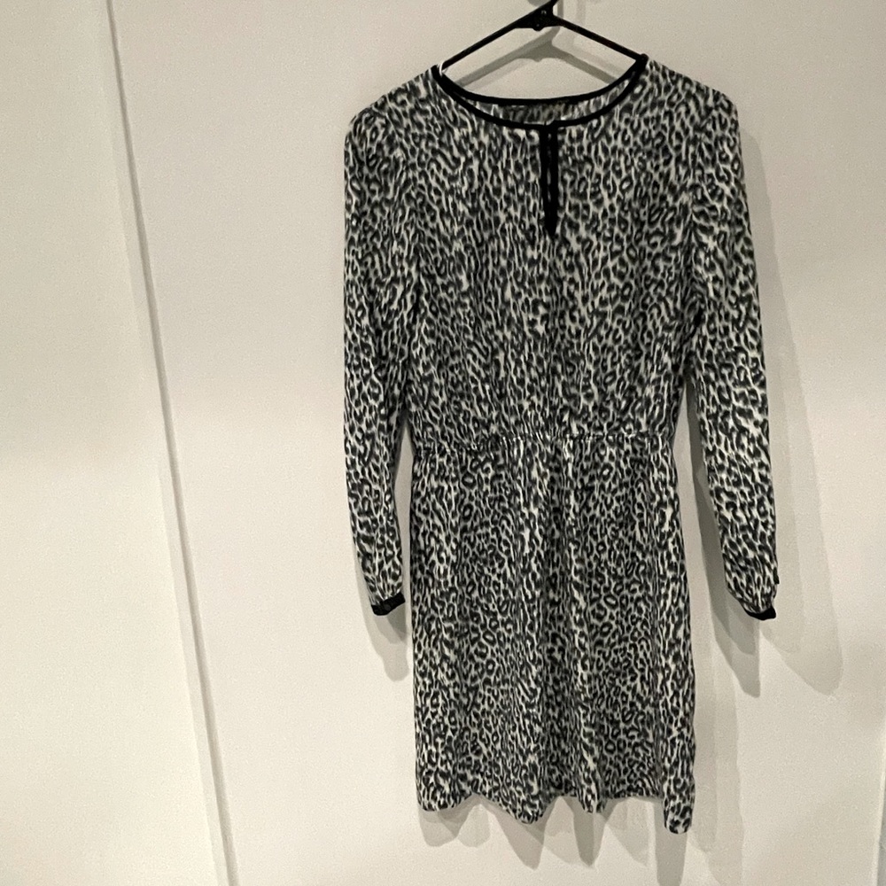 Zara women leopard dress
